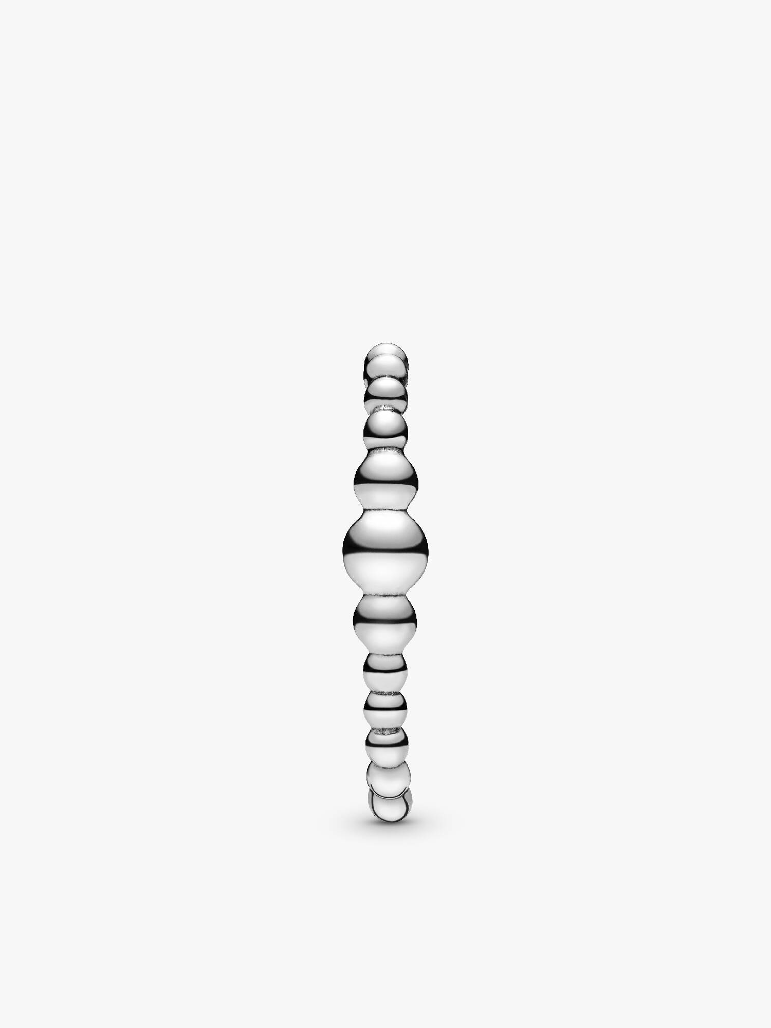 Row of Beads Single Stud Cuff Earring