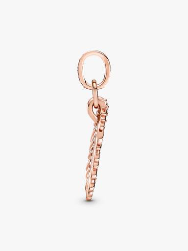 Sparkling Feather Dangle Charm