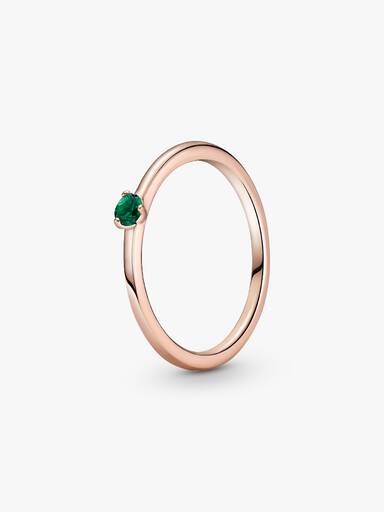 Green Solitaire Ring