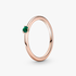 Green Solitaire Ring Green Solitaire Ring