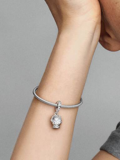 Snow Globe Angel Dangle Charm