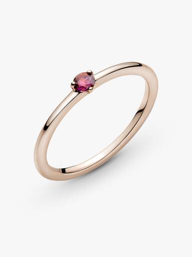 Red Solitaire Ring