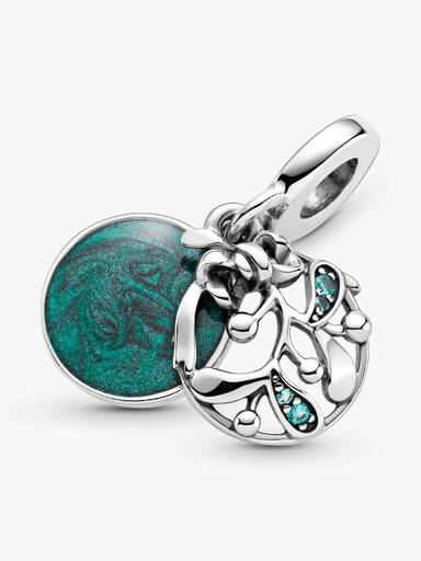 Christmas Mistletoe Dangle Charm