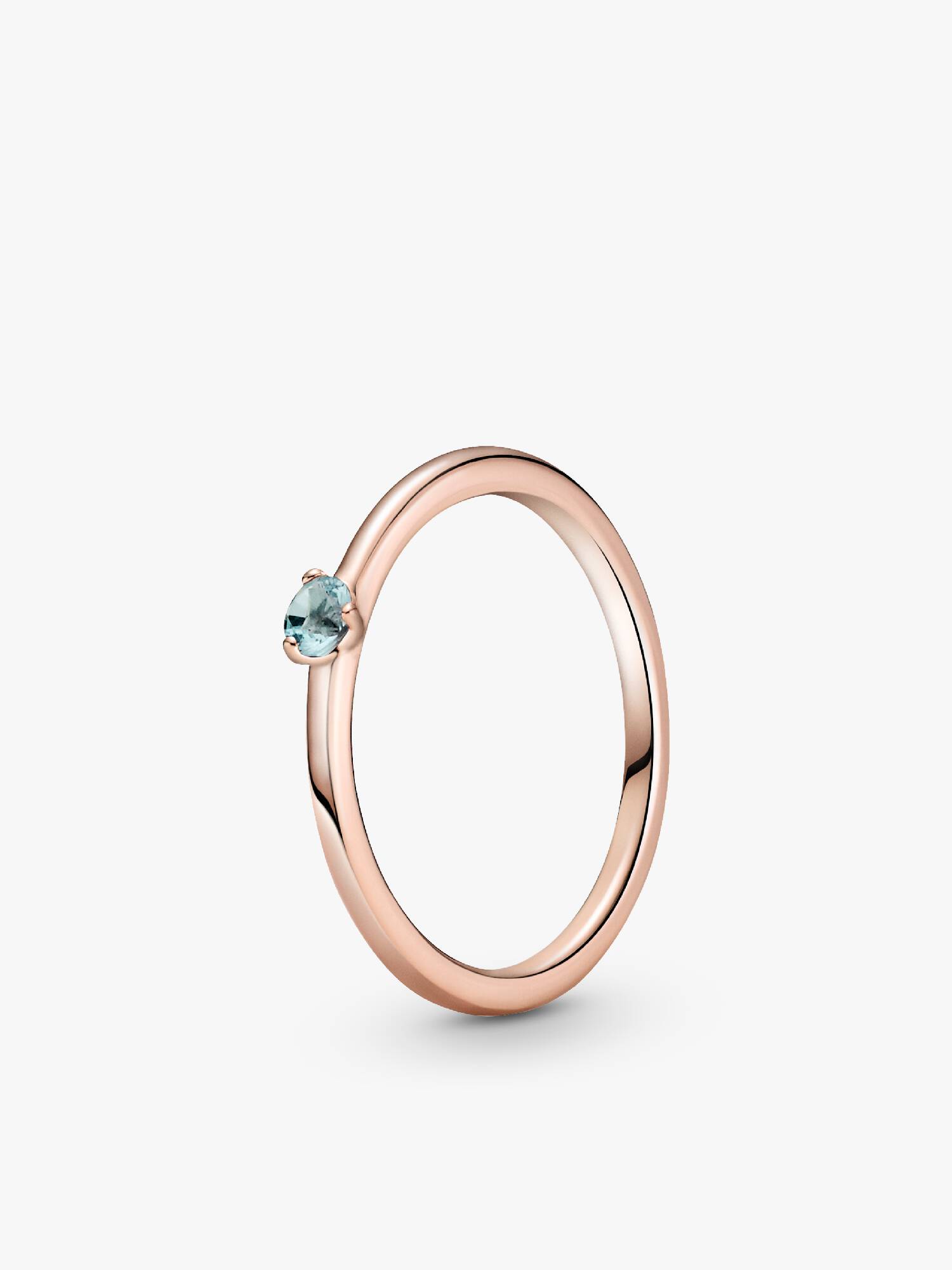 Light Blue Solitaire Ring