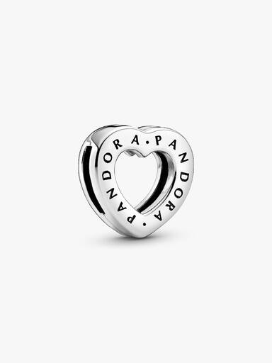 Pandora Logo Heart Clip Charm