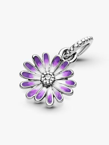Purple Daisy Dangle Charm
