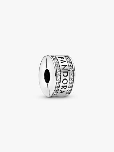 Pandora Logo Clip Charm