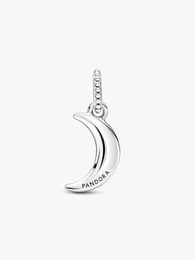 Sparkling Crescent Moon Pendant