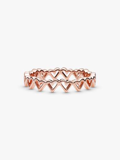 Freehand Hearts Ring