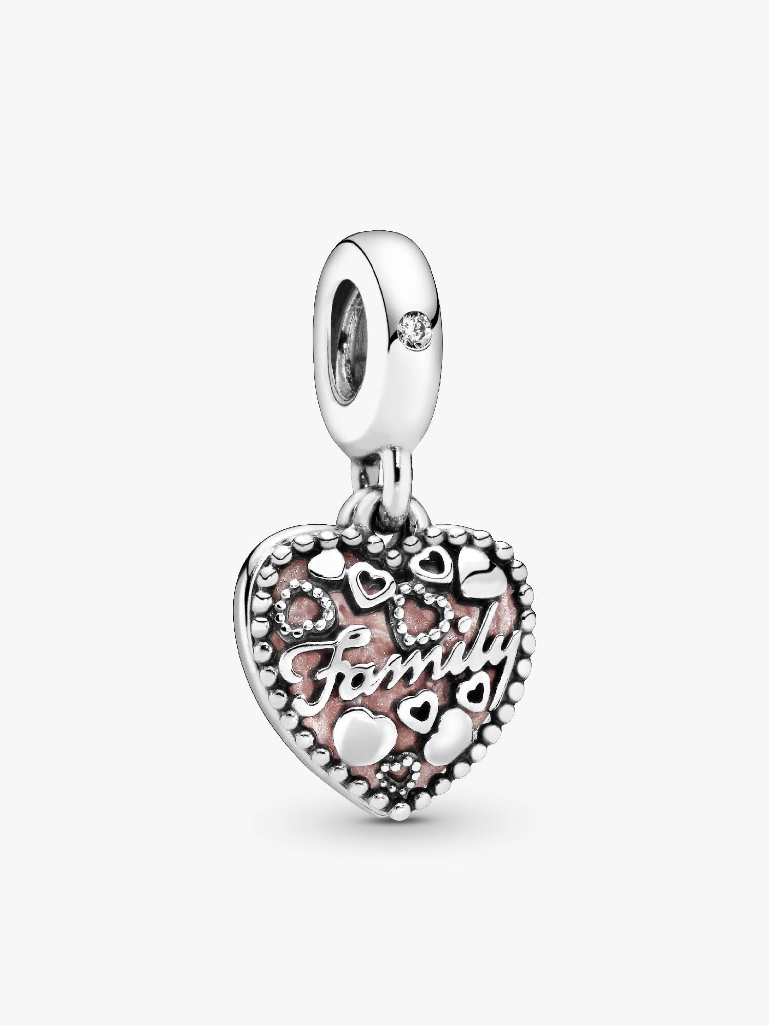 Love Makes A Family Heart Dangle Charm