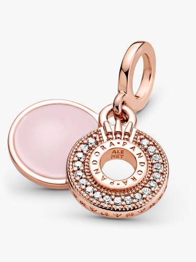 Sparkling Pavé Crown O Dangle Charm