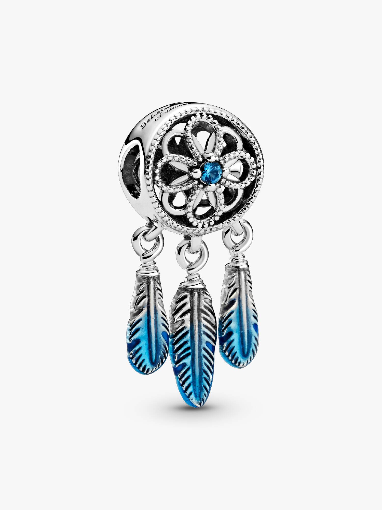 Blue Dreamcatcher Charm