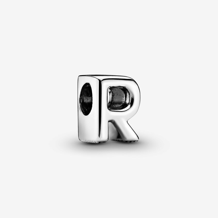 Letter R silver charm image number 0