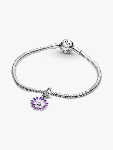 Purple Daisy Dangle Charm
