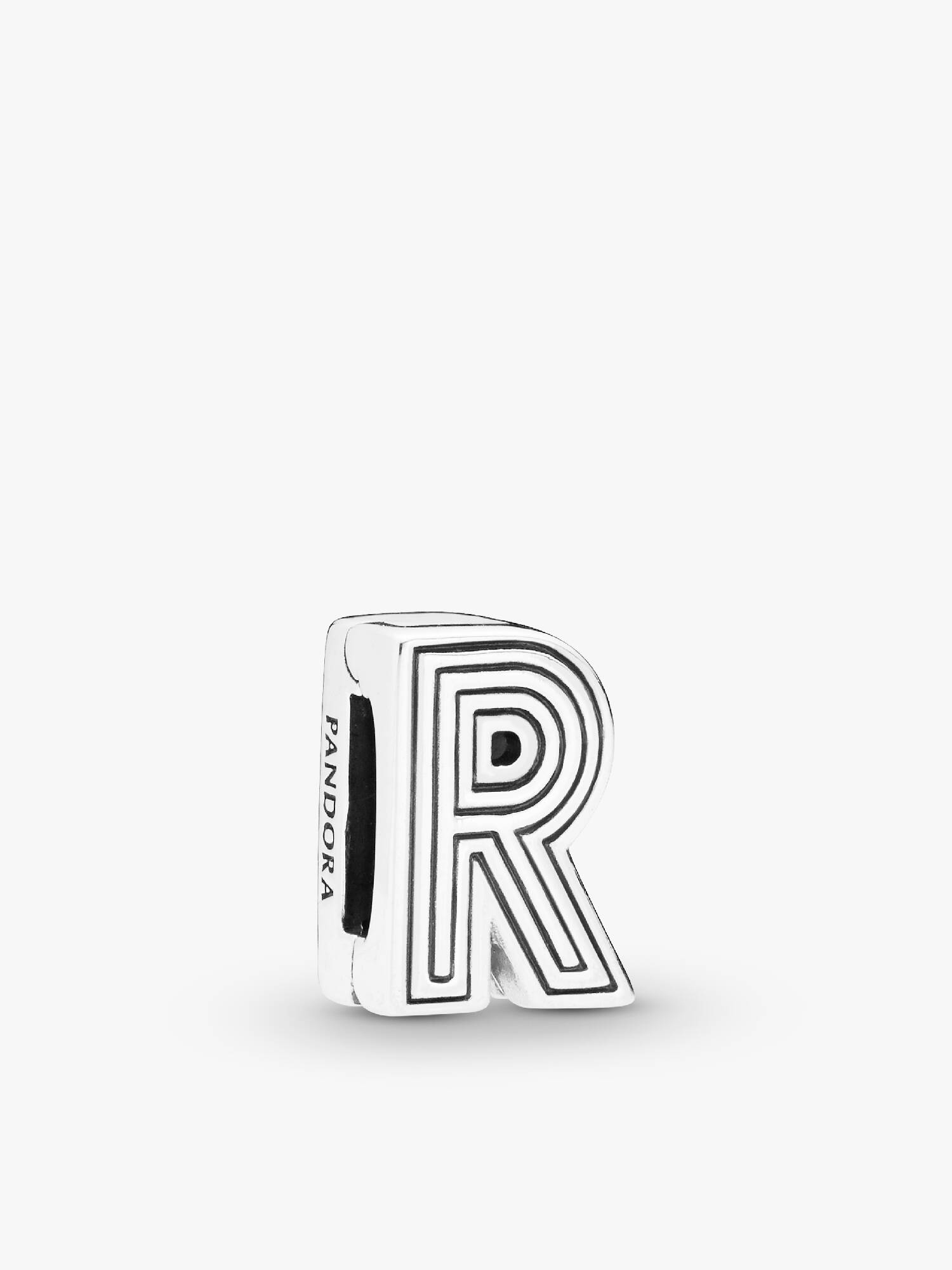 Pandora Reflexions letter R silver clip charm