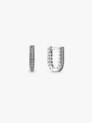U-shaped Hoop Earrings