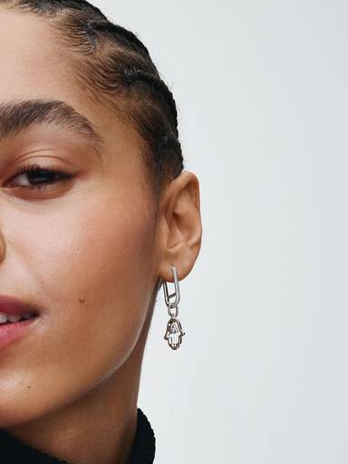 Hamsa Hand Medallion Charm