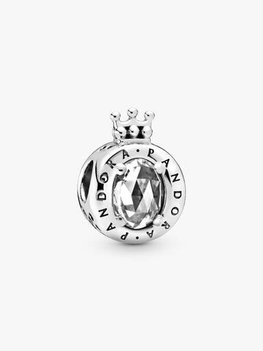 Clear Sparkling Crown O Charm