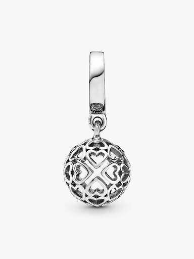 Hearts silver dangle