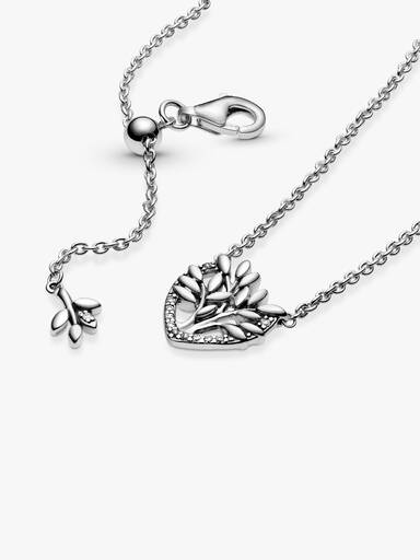 Heart Family Tree Collier Necklace