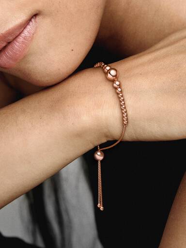 String of Beads Slider Bracelet