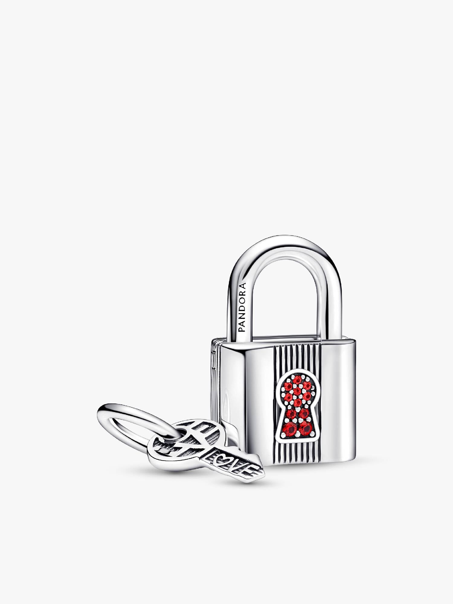 Padlock and Key Dangle Charm