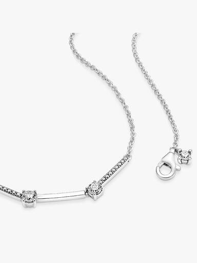 Sparkling Pavé Collier Bars Necklace