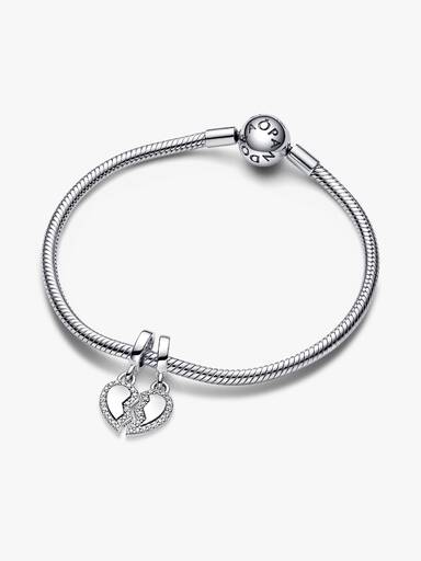 Friends Splittable Heart Dangle Charm