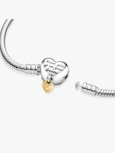Disney Princess Pandora Moments Heart Snake Chain Bracelet