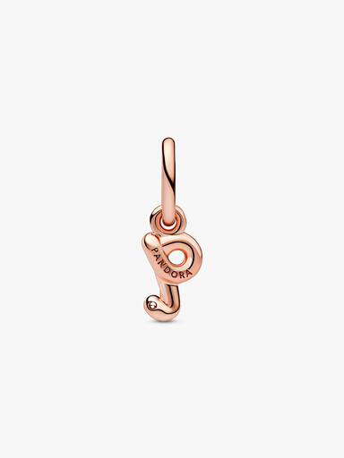 Letter q Script Alphabet Dangle Charm