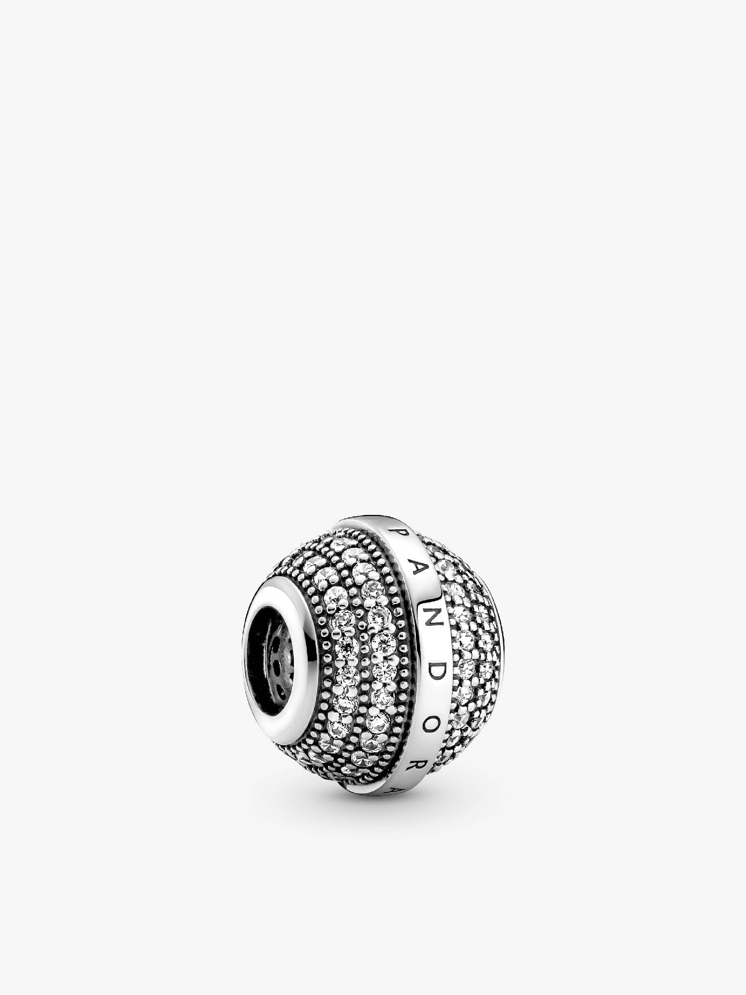 Pave & Logo Charm
