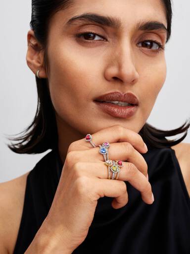 Elevated Red Heart Ring
