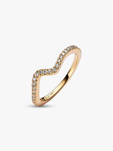 Sparkling Wave Ring