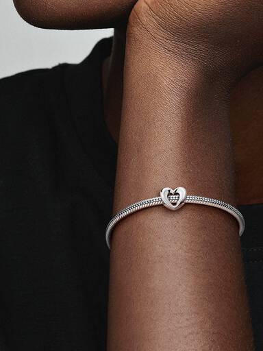 Radiant Open Heart Charm