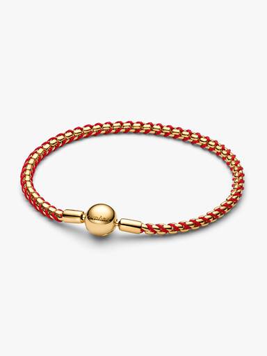 Red Cord Box Chain Bracelet