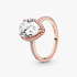 14k Rose gold-plated ring with clear cubic zirconia 14k Rose gold-plated ring with clear cubic zirconia