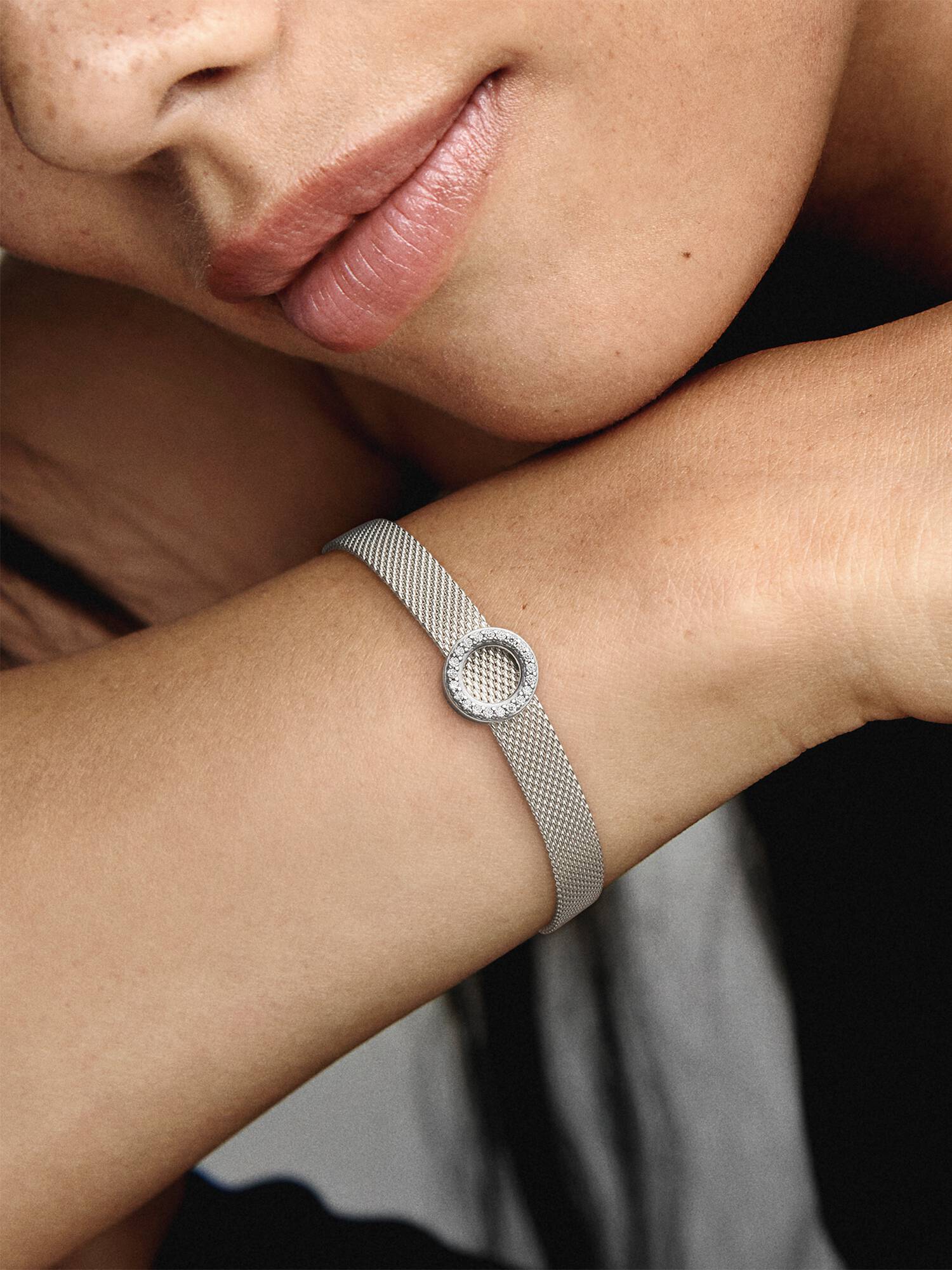 Circle of Pavé Clip Charm