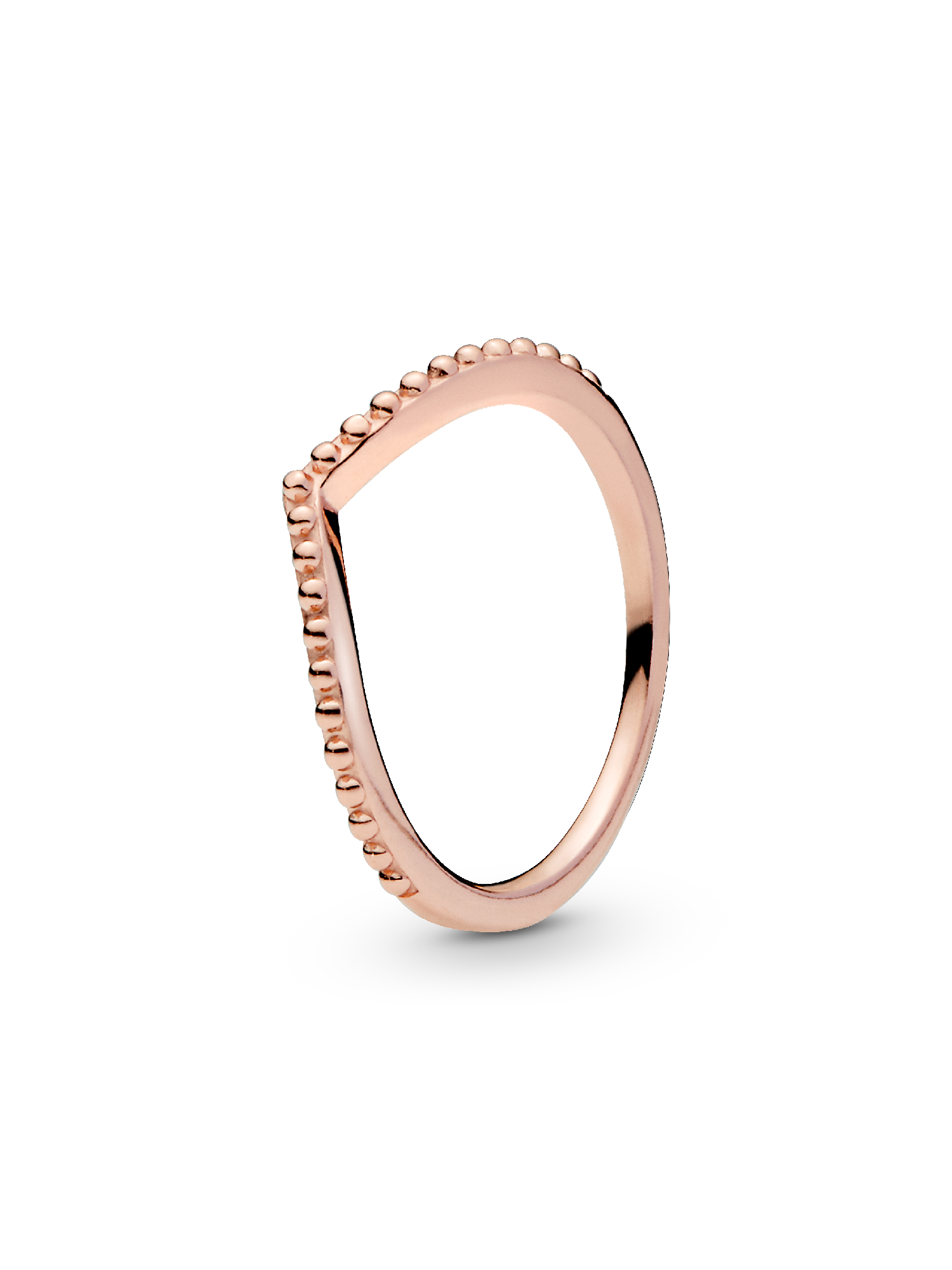 Wishbone 14k rose gold-plated ring