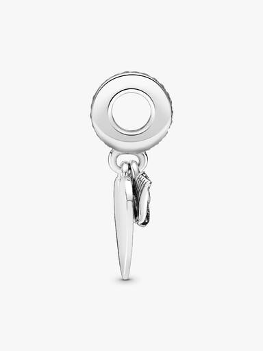 Bow & Love Heart Dangle Charm