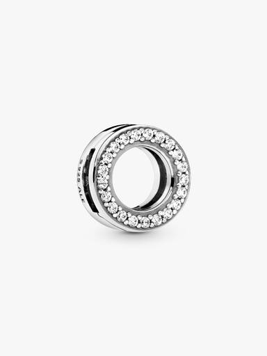 Circle of Pavé Clip Charm