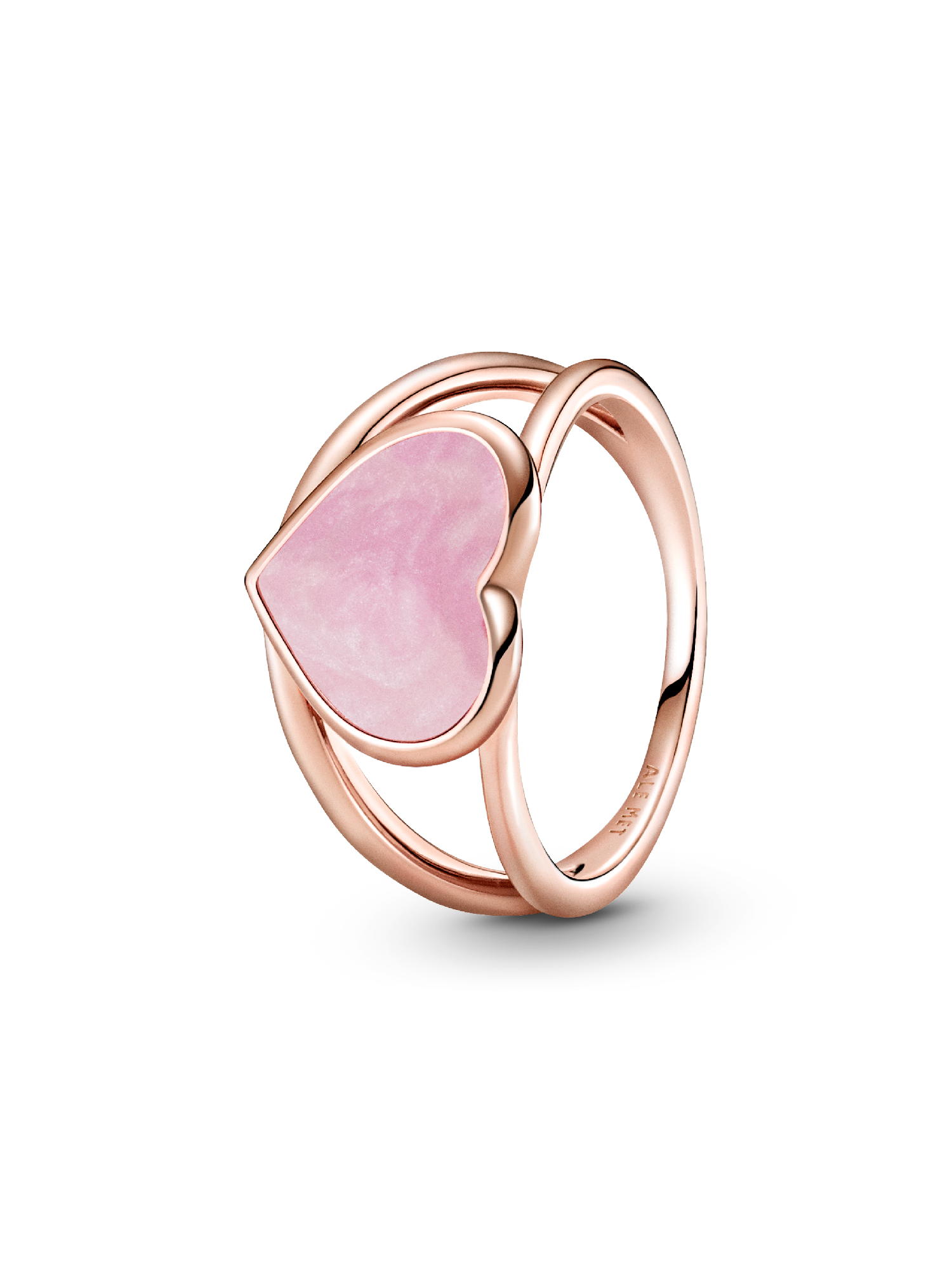 KI&SA　1154540 Pink Swirl Heart Statement Ring | Rose gold plated | Pandora ZA