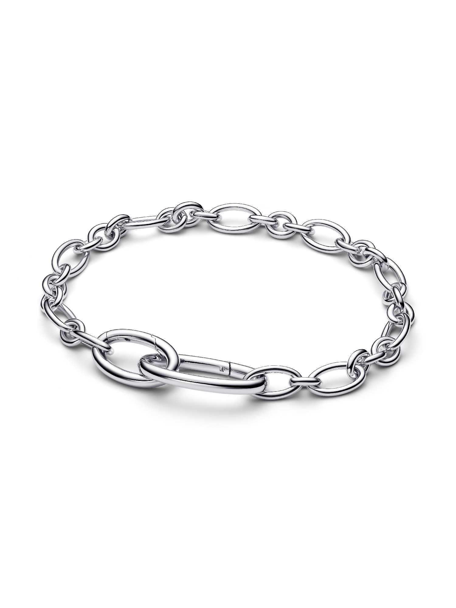 Openable Oval Link Chain Bracelet 