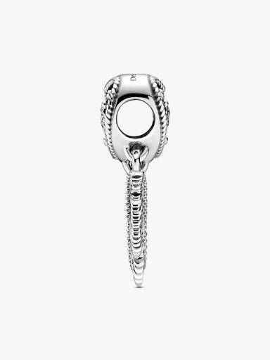 Openwork Heart & Three Feathers Dreamcatcher Charm
