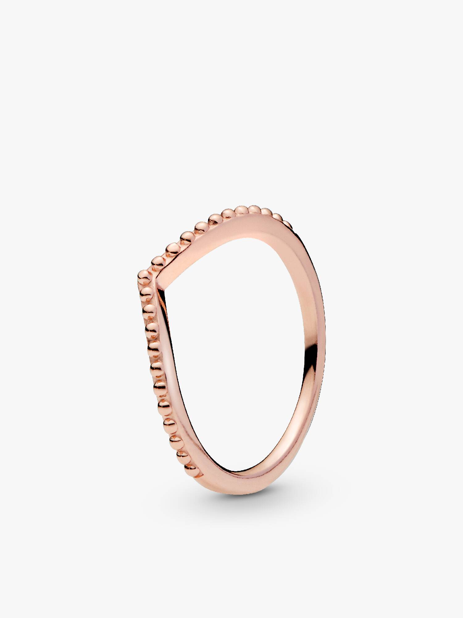 Wishbone 14k rose gold-plated ring