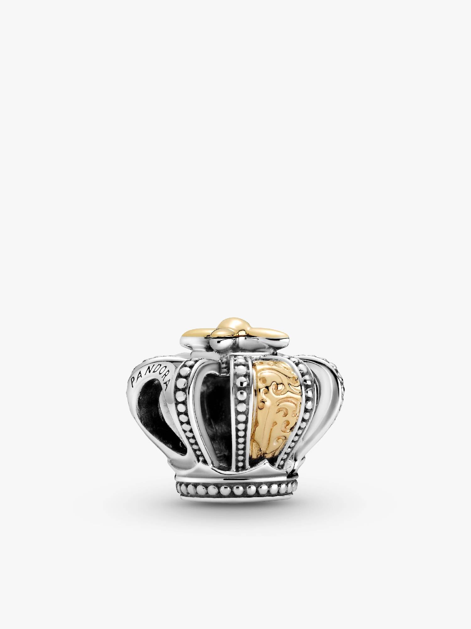 Two-tone Regal Crown Charm