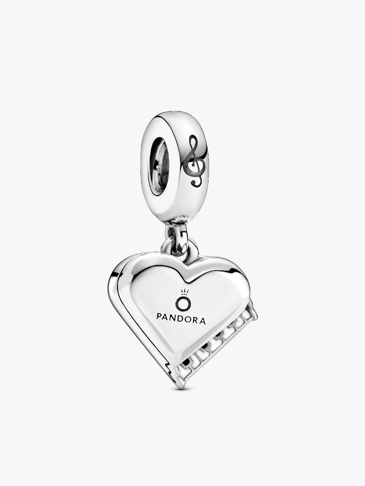Grand Piano Heart Dangle Charm