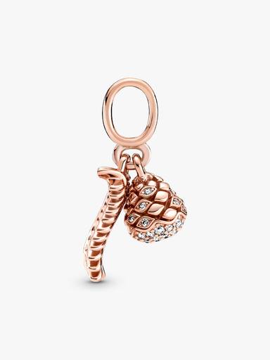 Sparkling Pine Cone Dangle Charm