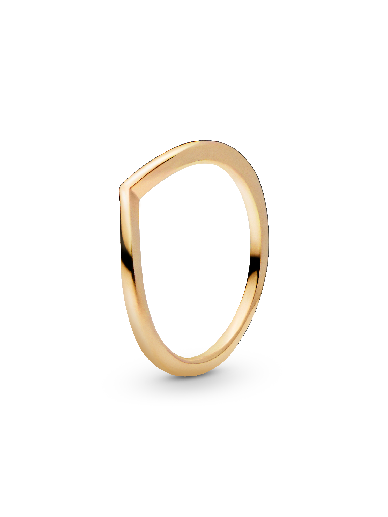 Wishbone 14k gold-plated ring