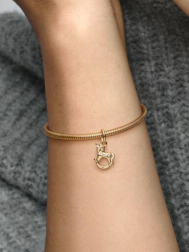 Rocking Unicorn Dangle Charm