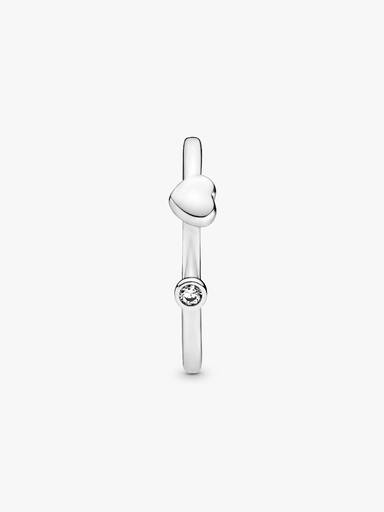Polished Heart Open Ring